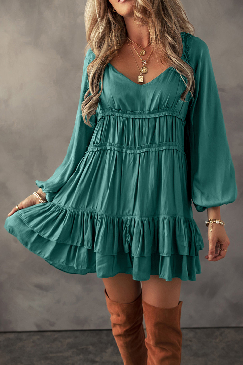 Dayana Loose Fit Mini Dress-0