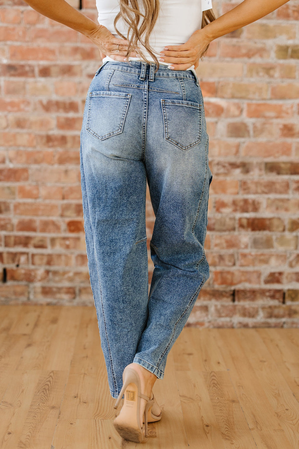 Milena Seam Detail Shift Jeans-1