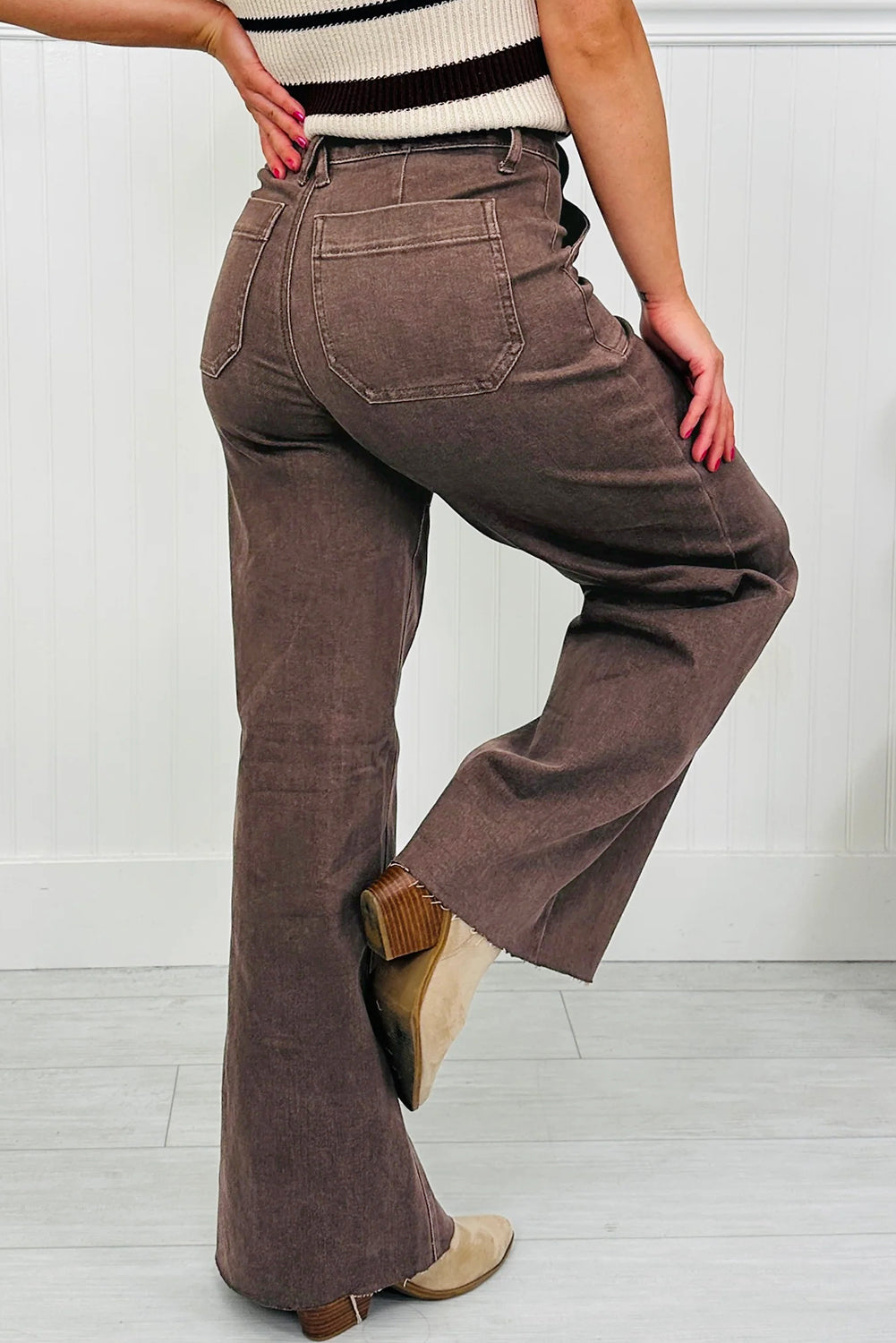 Elora Washed Patch Loose Jeans-1