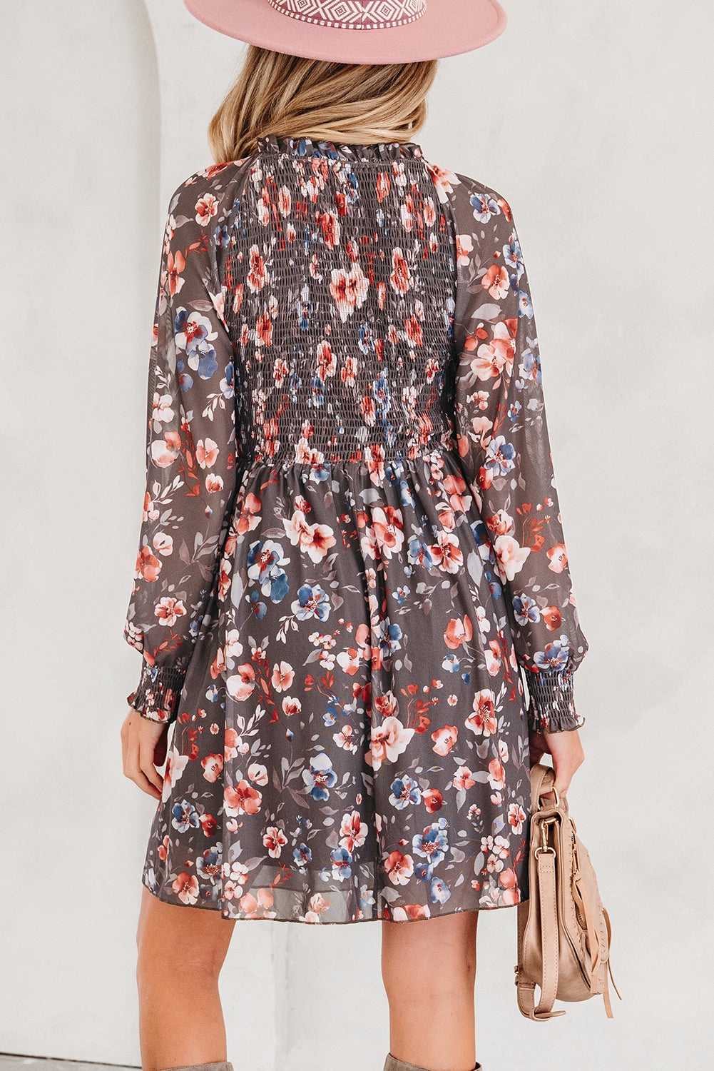 Evajena Long Sleeve Mini Dress-1