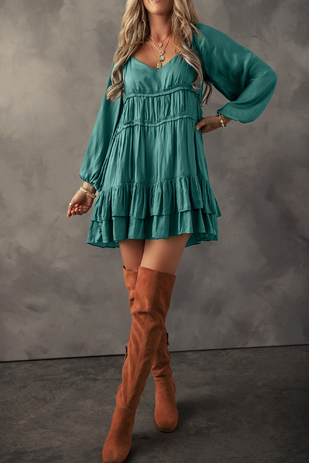 Dayana Loose Fit Mini Dress-4